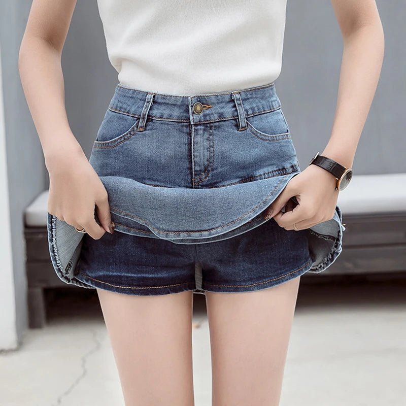 Alora Denim Skort