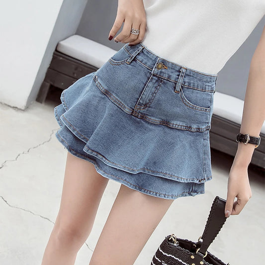 Alora Denim Skort