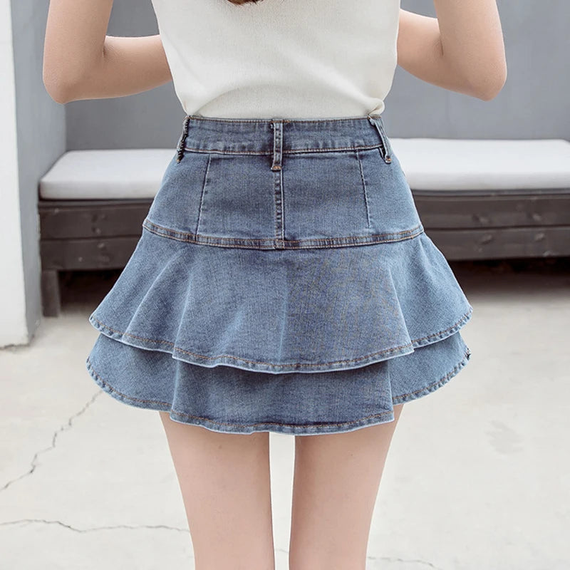 Alora Denim Skort